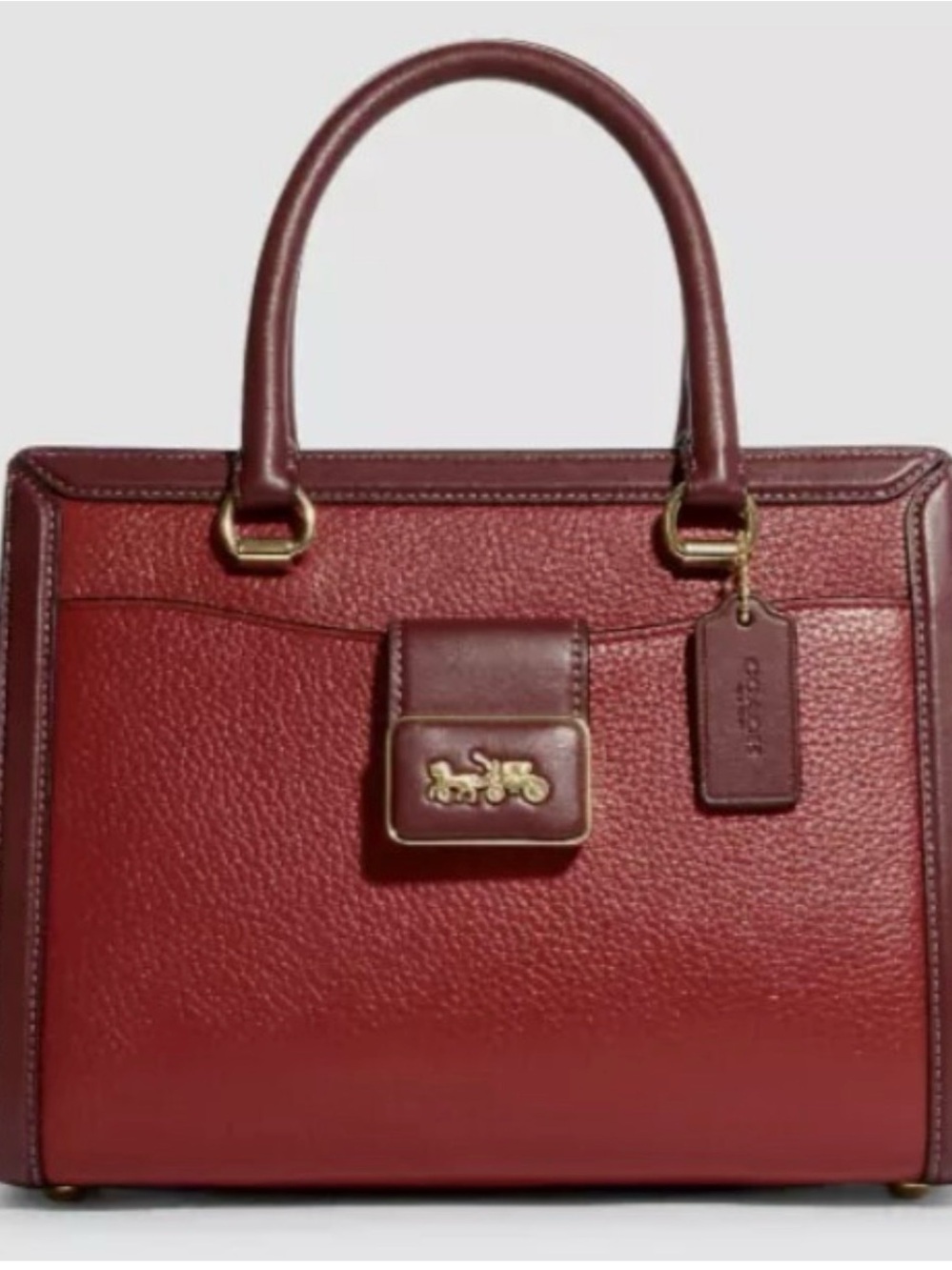 Coach Grace Carryall In Colorblock -  Signature Horse & Carriage
